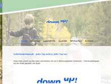 Tablet Screenshot of down-up.de